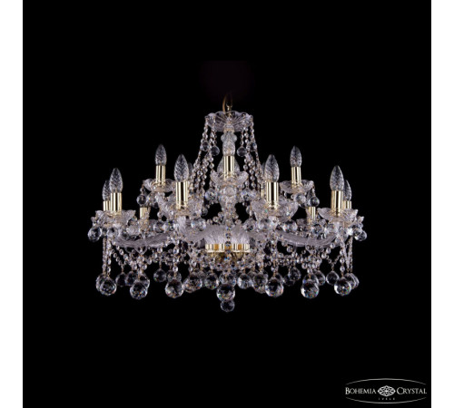 Подвесная люстра Bohemia Ivele Crystal 1413/10+5/300 G Balls