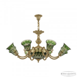 Подвесная люстра Bohemia Ivele Crystal Verona 72213P/8/210 G P2 U Clear-Green/H-1I
