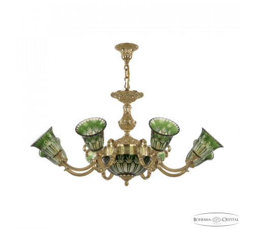 Подвесная люстра Bohemia Ivele Crystal Verona 72213P/8/210 G P2 U Clear-Green/H-1I Подвесная люстра Bohemia Ivele Crystal Verona 72213P/8/210 G P2 U Clear-Green/H-1I
