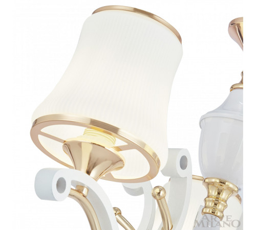 Подвесная люстра Arte Milano Florentia-3987 303987/3 Wh/Gd