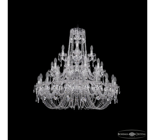 Подвесная люстра Bohemia Ivele Crystal 1402/20+10+5/360/3d Ni