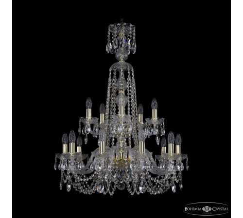Подвесная люстра Bohemia Ivele Crystal 1402/10+5/240/XL-90/2d G Подвесная люстра Bohemia Ivele Crystal 1402/10+5/240/XL-90/2d G