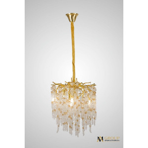Подвесная люстра AM Group DIAMAND D400 Gold