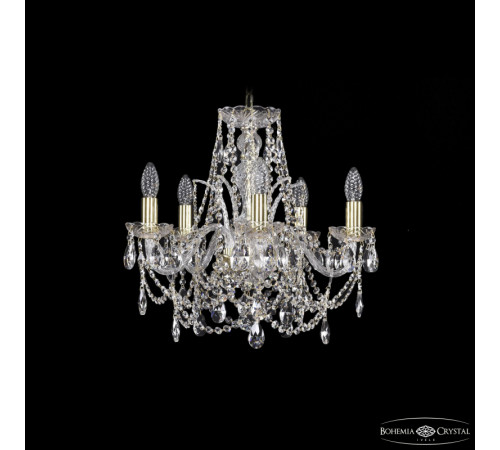 Подвесная люстра Bohemia Ivele Crystal 1411/5/160 G Подвесная люстра Bohemia Ivele Crystal 1411/5/160 G