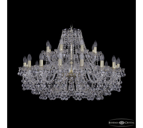 Подвесная люстра Bohemia Ivele Crystal 1409/16+8/360 G Подвесная люстра Bohemia Ivele Crystal 1409/16+8/360 G