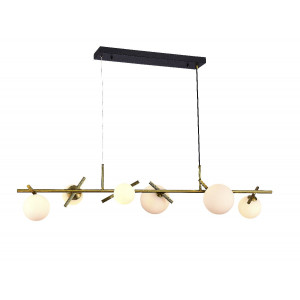 Подвесная люстра iLamp Golden 2134-6L BR+MBK