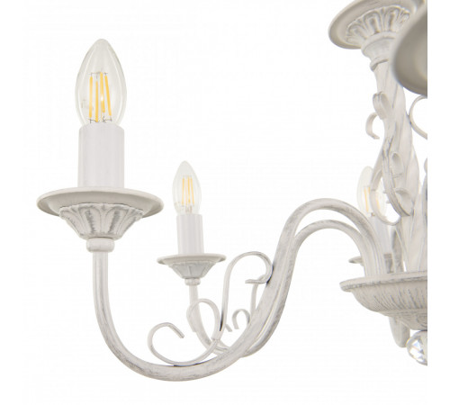 Подвесная люстра Arte Milano 342620/8 WT+SL Подвесная люстра Arte Milano 342620/8 WT+SL
