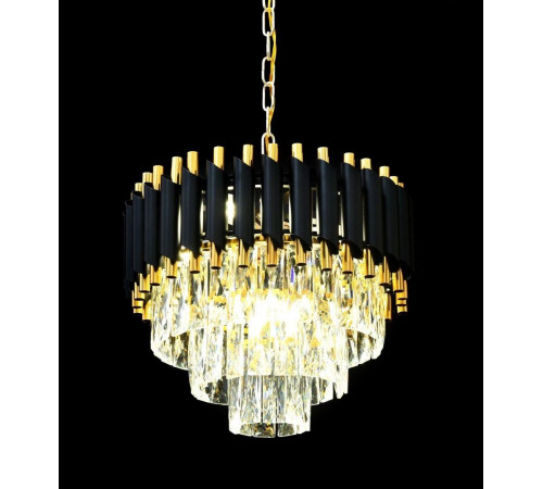 Подвесная люстра Lumina Deco Funneli LDP 6003-400 BK+F.GD Подвесная люстра Lumina Deco Funneli LDP 6003-400 BK+F.GD