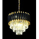 Подвесная люстра Lumina Deco Funneli LDP 6003-400 BK+F.GD