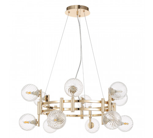 Подвесная люстра Crystal Lux LUXURY SP12 GOLD