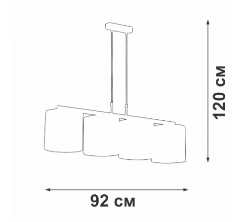 Подвесная люстра Vitaluce V2882-1/4S Подвесная люстра Vitaluce V2882-1/4S