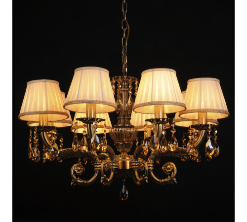 Подвесная люстра Abrasax Sylvia L.8110-8BR CRISTAL-SHADE Подвесная люстра Abrasax Sylvia L.8110-8BR CRISTAL-SHADE