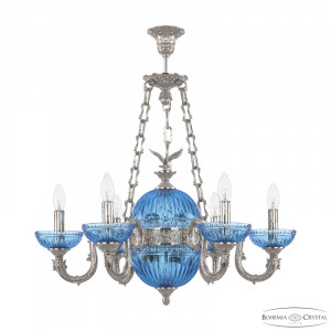 Подвесная люстра Bohemia Ivele Crystal Florence 71003P/6/175 Ni P Aquamarine/M-1G FE1S