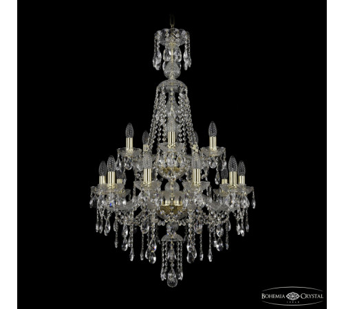 Подвесная люстра Bohemia Ivele Crystal 1415/10+5/220/XL-104/2d G Подвесная люстра Bohemia Ivele Crystal 1415/10+5/220/XL-104/2d G