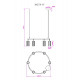 Подвесная люстра Myfar Alex MR2170-6P