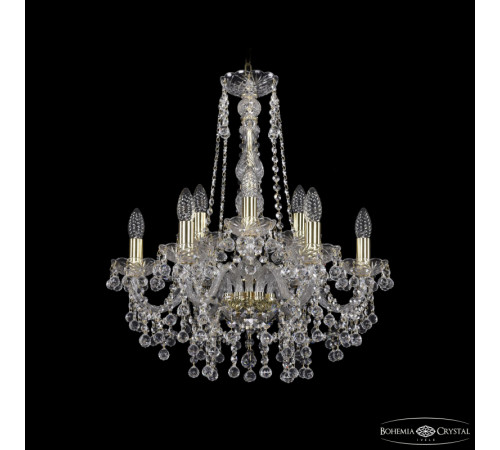 Подвесная люстра Bohemia Ivele Crystal 1409/6+3/195/h-63 G Подвесная люстра Bohemia Ivele Crystal 1409/6+3/195/h-63 G