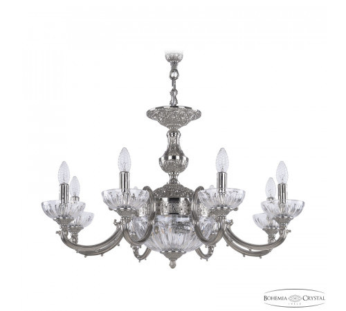 Подвесная люстра Bohemia Ivele Crystal Verona 72209P/8/210 Ni P Clear/M-1H