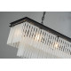 Подвесная люстра Delight Collection 1920s Odeon KR0387P-10C/P black/frost