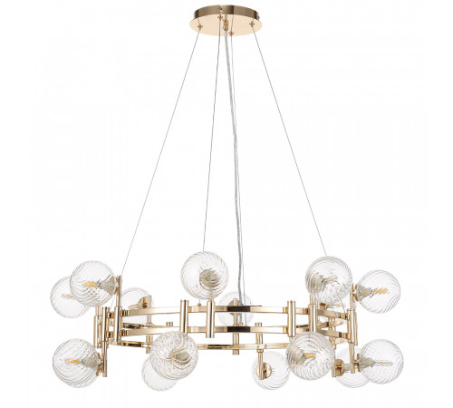 Подвесная люстра Crystal Lux LUXURY SP16 GOLD Подвесная люстра Crystal Lux LUXURY SP16 GOLD