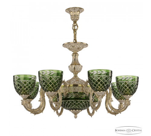 Подвесная люстра Bohemia Ivele Crystal Florence 71203P/8/210 GW P1 U Clear-Green/H-1J Подвесная люстра Bohemia Ivele Crystal Florence 71203P/8/210 GW P1 U Clear-Green/H-1J
