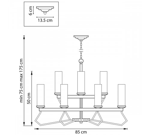 Подвесная люстра Lightstar Flume 723125 Подвесная люстра Lightstar Flume 723125