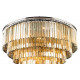 Подвесная люстра Delight Collection 1920s Odeon KR0387P-10A chrome/amber
