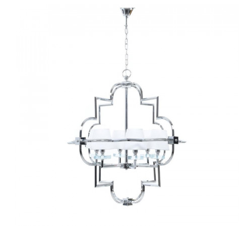 Подвесная люстра Lumina Deco Baltimore LDP 8020-6 CHR+WT Подвесная люстра Lumina Deco Baltimore LDP 8020-6 CHR+WT