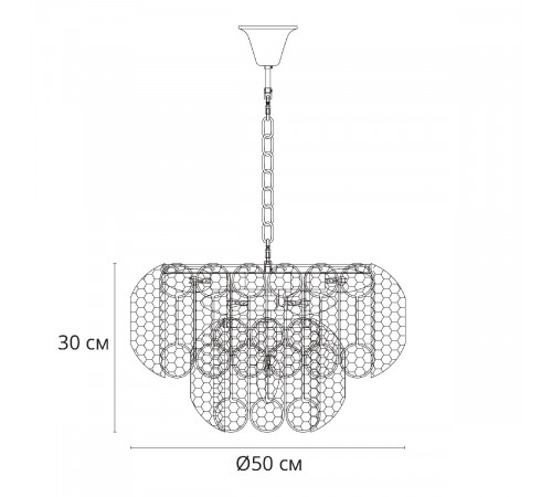 Подвесная люстра Arte Lamp Evelyn A4073LM-7PB Подвесная люстра Arte Lamp Evelyn A4073LM-7PB