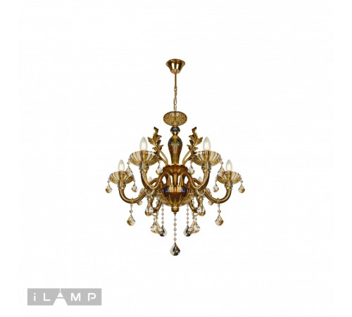 Подвесная люстра iLamp Asia 81069-6 BR Подвесная люстра iLamp Asia 81069-6 BR