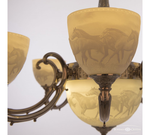 Подвесная люстра Bohemia Ivele Crystal Verona 72109P/8/210 Ni P1 U Horse Подвесная люстра Bohemia Ivele Crystal Verona 72109P/8/210 Ni P1 U Horse