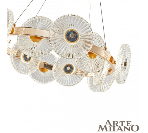 Подвесная люстра Arte Milano 3653.D600.H800.LED G Подвесная люстра Arte Milano 3653.D600.H800.LED G