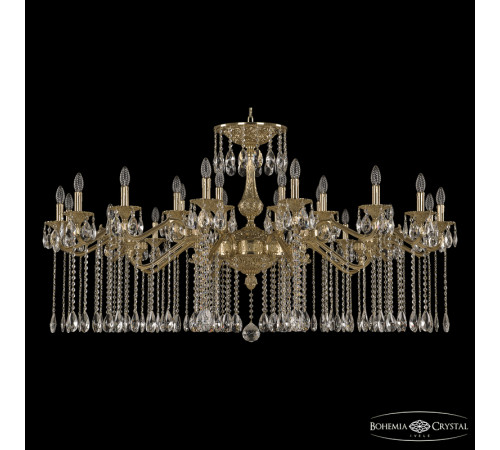 Подвесная люстра Bohemia Ivele Crystal Verona 72107/24/590 A G Подвесная люстра Bohemia Ivele Crystal Verona 72107/24/590 A G