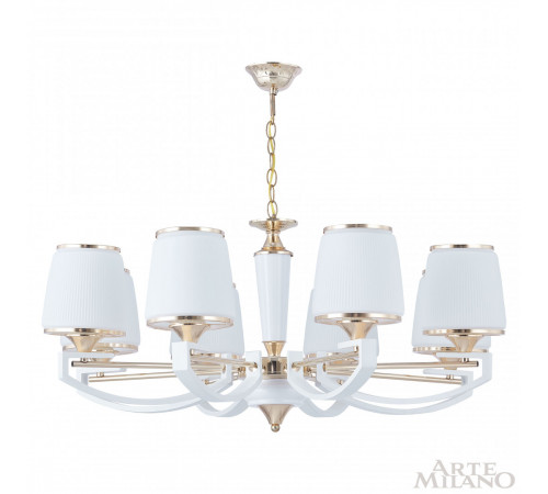 Подвесная люстра Arte Milano Florentia-2457 302457/8 Wh/Gd
