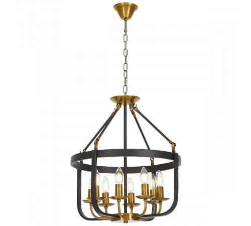 Подвесная люстра Lumina Deco Berling LDP 8024-8 BK+MD Подвесная люстра Lumina Deco Berling LDP 8024-8 BK+MD