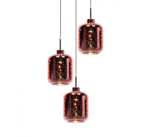Подвесная люстра Lumina Deco Alacosmo LDP 6811-3 RD R.GD Подвесная люстра Lumina Deco Alacosmo LDP 6811-3 RD R.GD