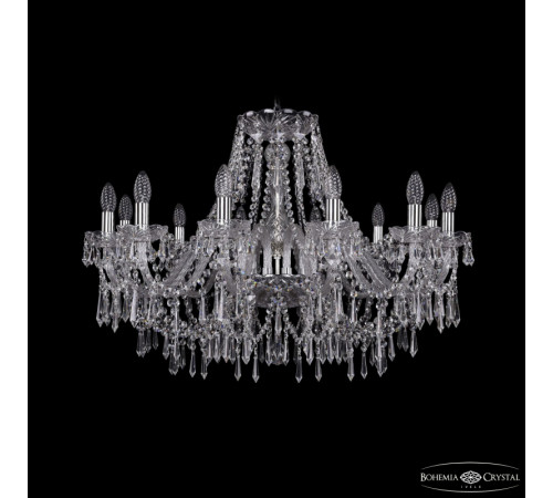 Подвесная люстра Bohemia Ivele Crystal 1403/12/300 Ni Подвесная люстра Bohemia Ivele Crystal 1403/12/300 Ni