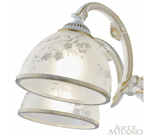 Подвесная люстра Arte Milano 349737/8 WT+G Подвесная люстра Arte Milano 349737/8 WT+G