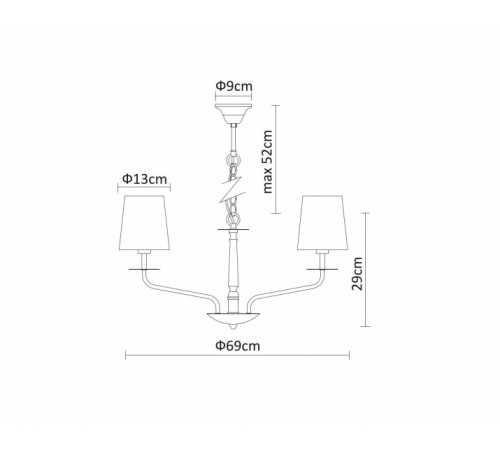 Подвесная люстра Arte Lamp A1048LM-8CC Подвесная люстра Arte Lamp A1048LM-8CC