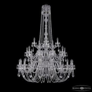 Подвесная люстра Bohemia Ivele Crystal 1402/20+10+5/400/h-158/3d Ni
