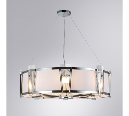 Подвесная люстра Arte Lamp Grato A4079LM-8CC Подвесная люстра Arte Lamp Grato A4079LM-8CC