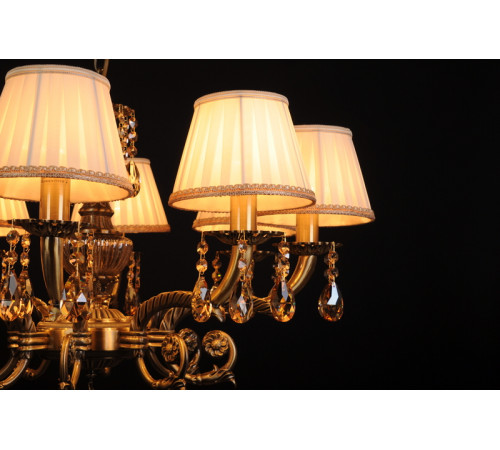 Подвесная люстра Abrasax Sylvia L.8110-8BR CRISTAL-SHADE Подвесная люстра Abrasax Sylvia L.8110-8BR CRISTAL-SHADE