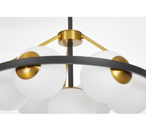 Подвесная люстра Lumina Deco Donzano LDP 8034-7 BK+WT Подвесная люстра Lumina Deco Donzano LDP 8034-7 BK+WT