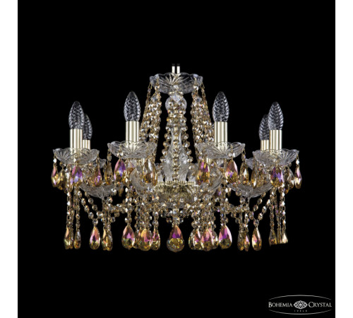 Подвесная люстра Bohemia Ivele Crystal 1413/8/200 G R777 Подвесная люстра Bohemia Ivele Crystal 1413/8/200 G R777