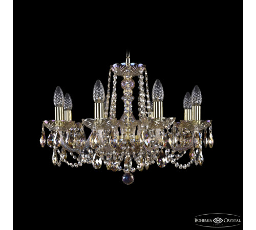 Подвесная люстра Bohemia Ivele Crystal 1402/8/195 G M701 Подвесная люстра Bohemia Ivele Crystal 1402/8/195 G M701