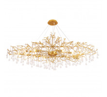Подвесная люстра Crystal Lux REINA V2 SP16 L1500 GOLD PEARL