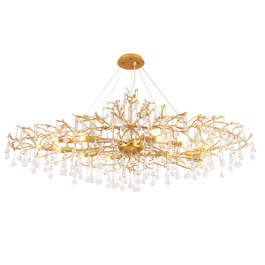 Подвесная люстра Crystal Lux REINA V2 SP16 L1500 GOLD PEARL