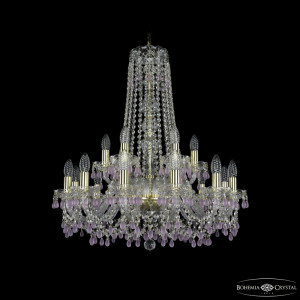 Подвесная люстра Bohemia Ivele Crystal 1410/12+6/240/h-74 G V7010