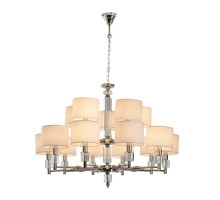Подвесная люстра Lumien Hall Малье LH1053/15H-NK-WT