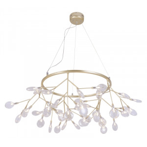 Подвесная люстра Crystal Lux Evita EVITA SP45 D GOLD/TRANSPARENT