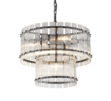 Подвесная люстра Delight Collection Ruby KG1112P-7 black/clear